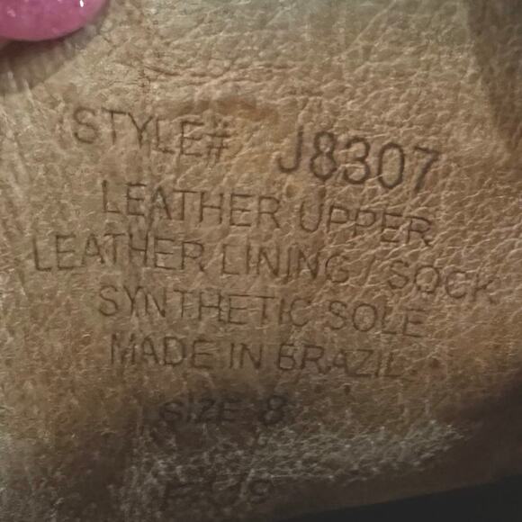 Madewell The Regan leather Chelsea boot size 8 in brown pull on size gored - Picture 10 of 11